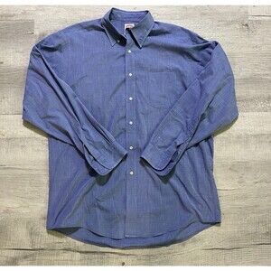 Brooks Brothers Shirt Mens 16 - 4 Light Blue 100% Cottons Dress Button Up